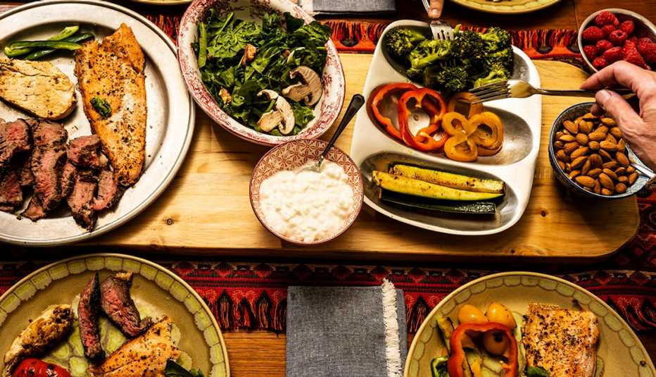 Table with dishes