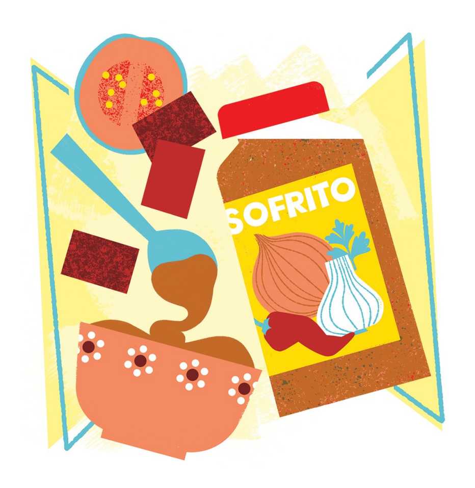 sofrito and dulce de leche