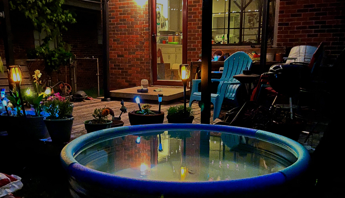 stock tank pool installed by m tim blake of oklahoma city