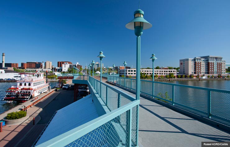 Erie Pennsylvania promenande dobbins landing (Russel KORD/Corbis)