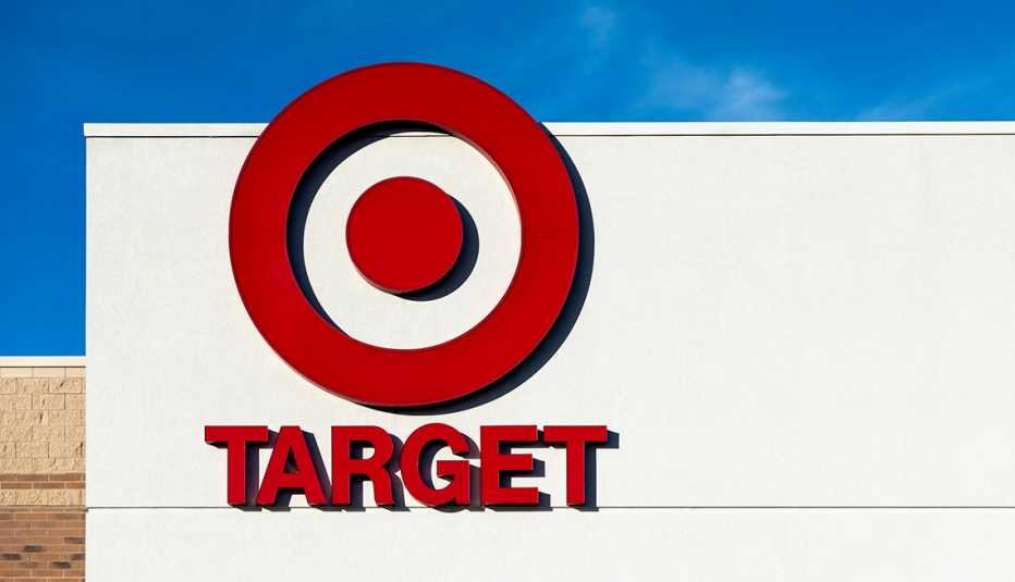 Target Store exterior showing Target sign in Atlanta, Georgia