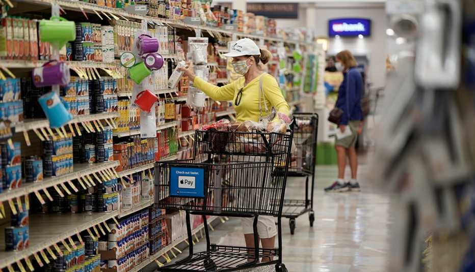 Grocery store shopping