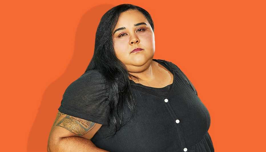 illyanna maisonet against orange background