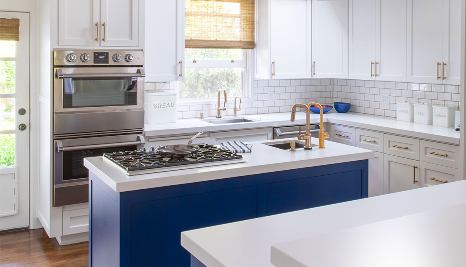 a modern kitchen updated for ease of use