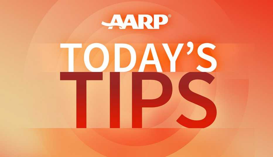 aarp todays tips banner