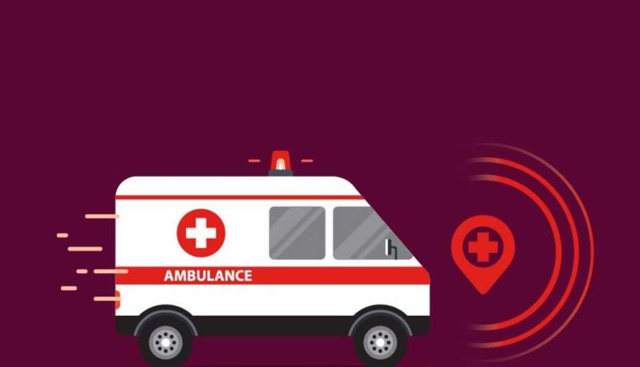 Graphic of an ambulance