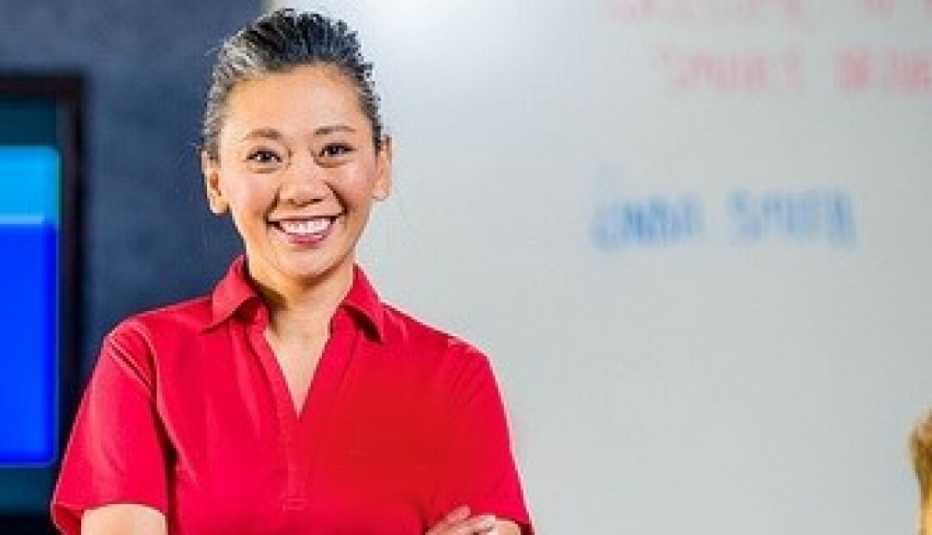 Portrait of a woman smiling