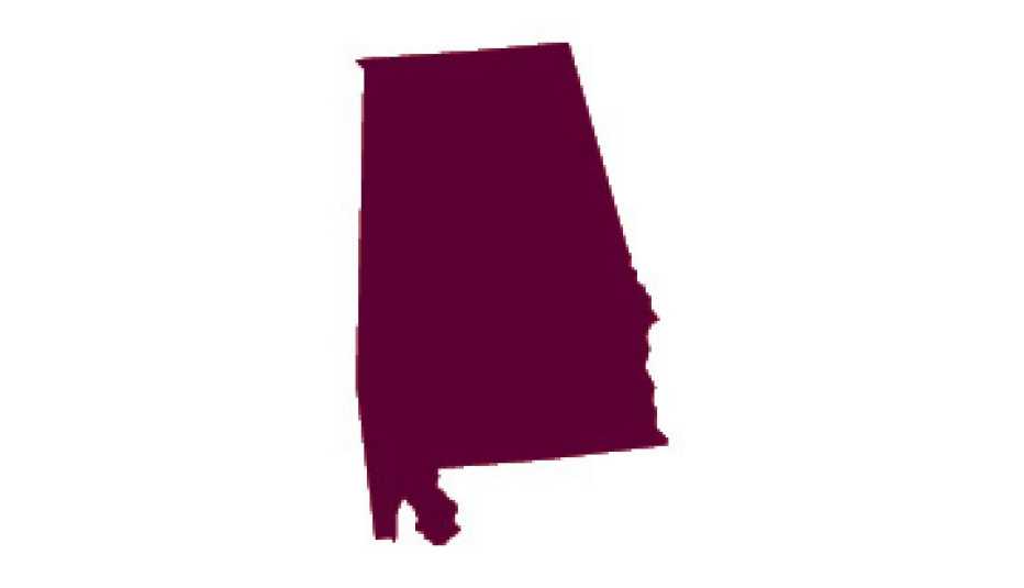 Image of the state of Alabama