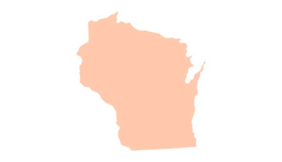 Image of the state of Wisconsin