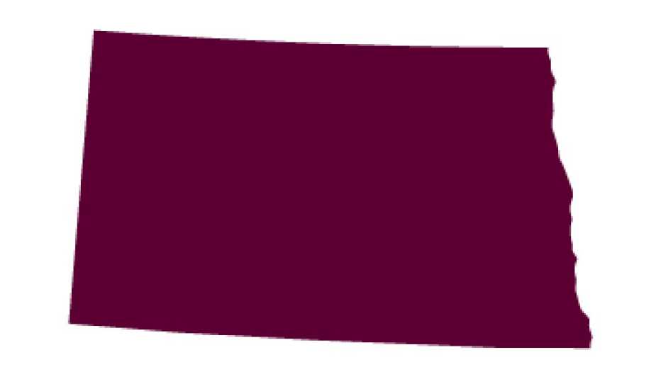 Image of the state of North Dakota