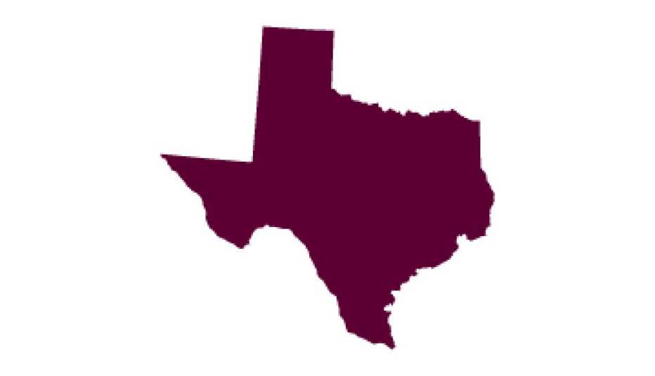Image of the state of Texas