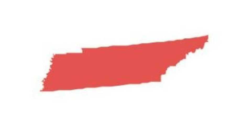 Image of the state of Tennessee