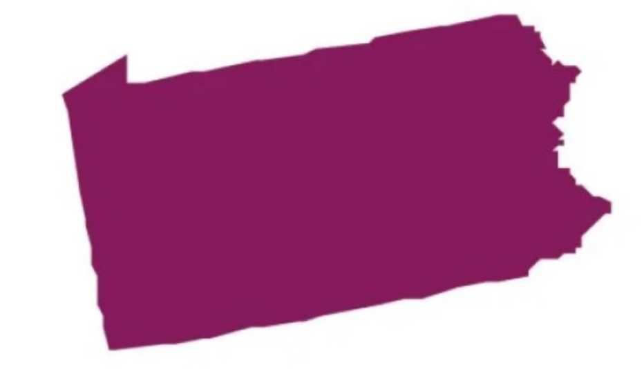 Image of the state of Pennsylvania 