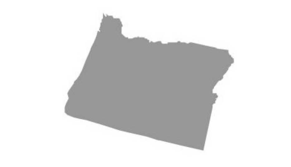 Image of the state of Oregon