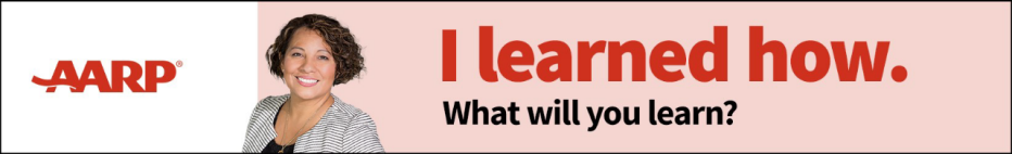 Banner with an image of a woman with text that says "I learned how. What will you learn?"