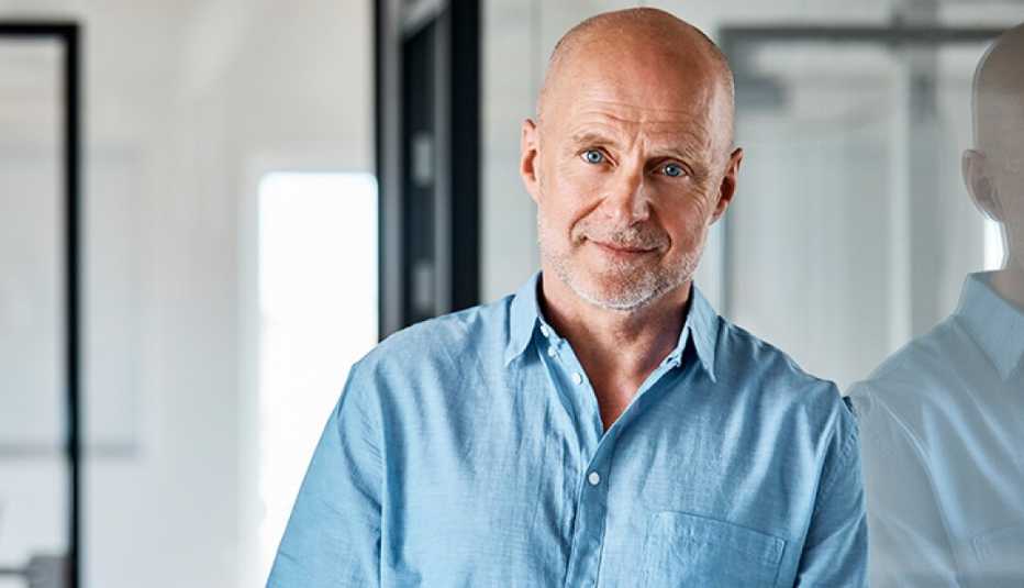 A man looking forward