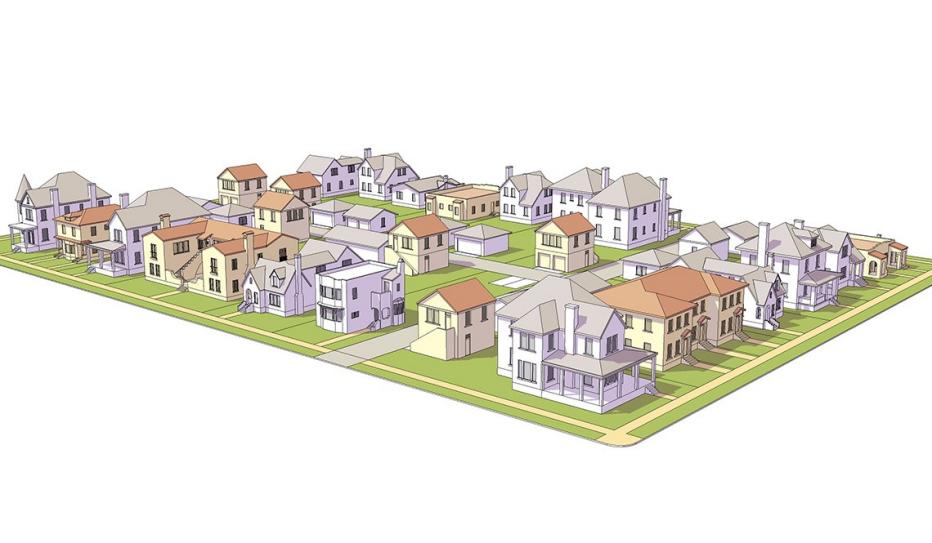 Missing Middle Streetscape