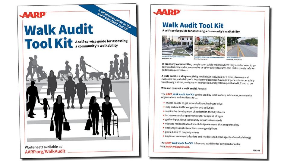 AARP Walk Audit Tool Kit front and back covers