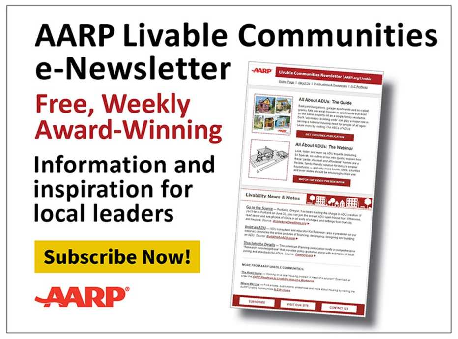 AARP Livable Communities e-Newsletter AARP Livable Communities e-Newsletter