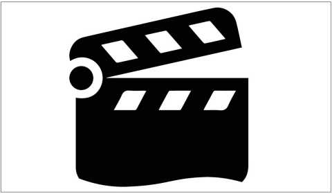 Illustration of a film clapperboard