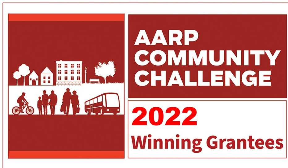 Graphic for the AARP Community Challenge 2022 Winning Grantees List