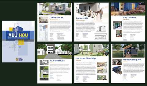 The cover and sample pages from ADU/HOU