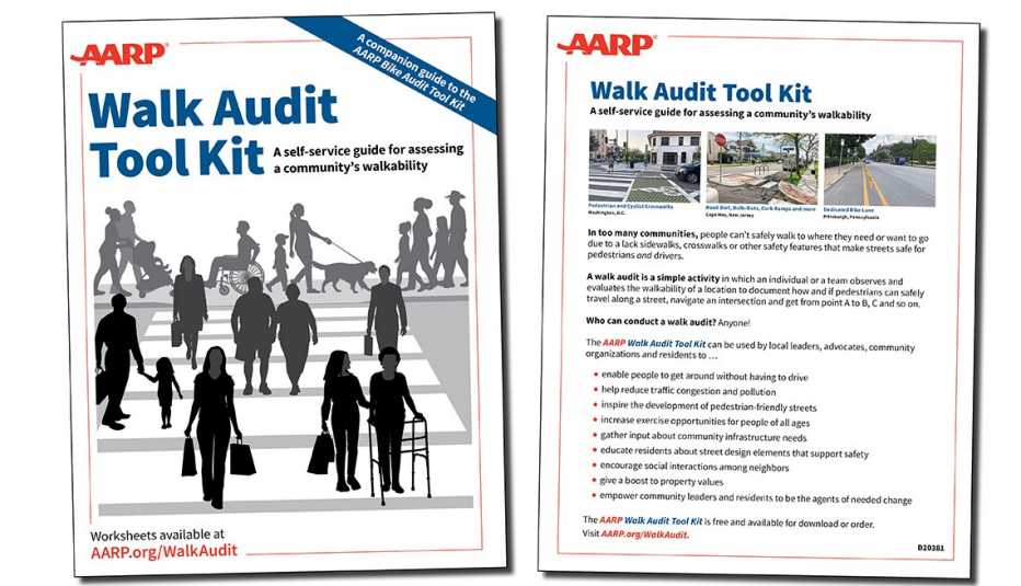 AARP Walk Audit Tool Kit front and back covers