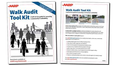 AARP Walk Audit Tool Kit front and back covers