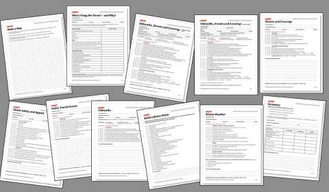AARP Walk Audit Tool Kit worksheets