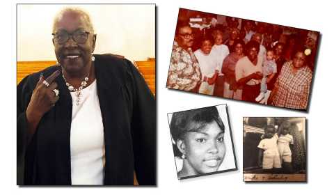 4 past and present photographs of Columbus, Ohio, resident Shirley Mixon