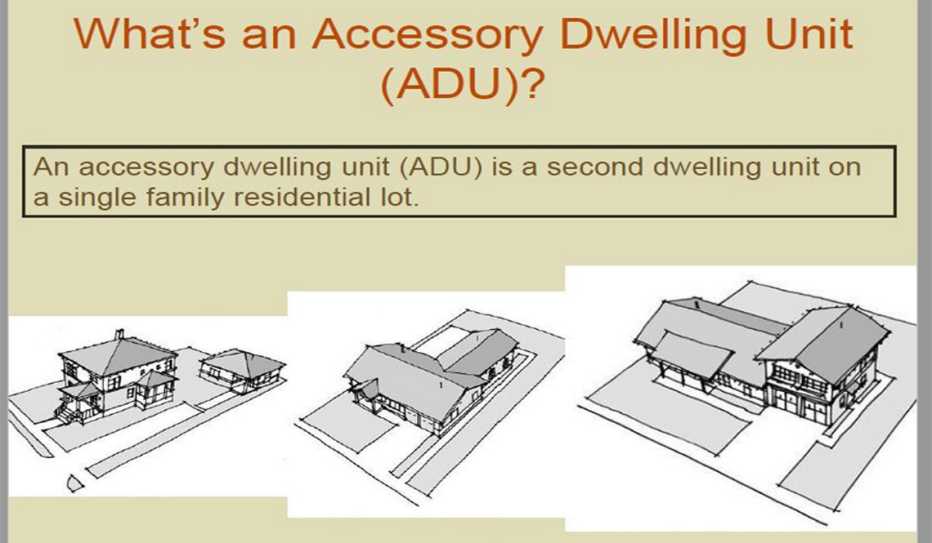 Slide from an ADU webinar presentation