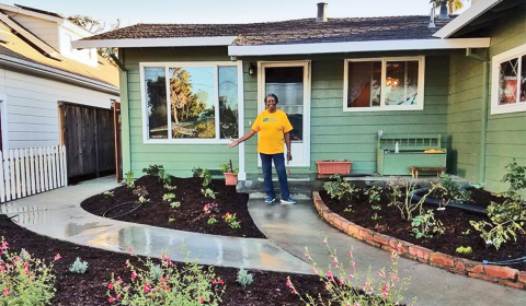 Monterey ADU home front garden