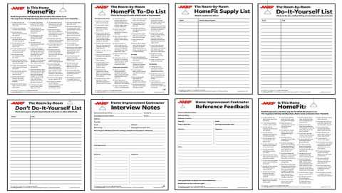 AARP HomeFit Worksheets