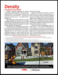 Density: A Livability Fact Sheet