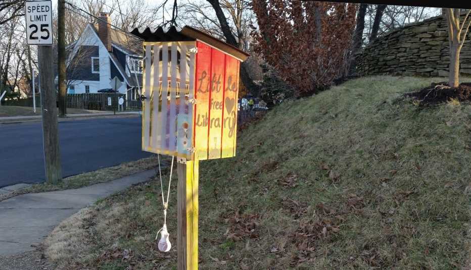 A Little Free Library in Arlington, VA