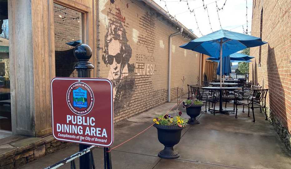 Brevard, North Carolina, alleyway activation