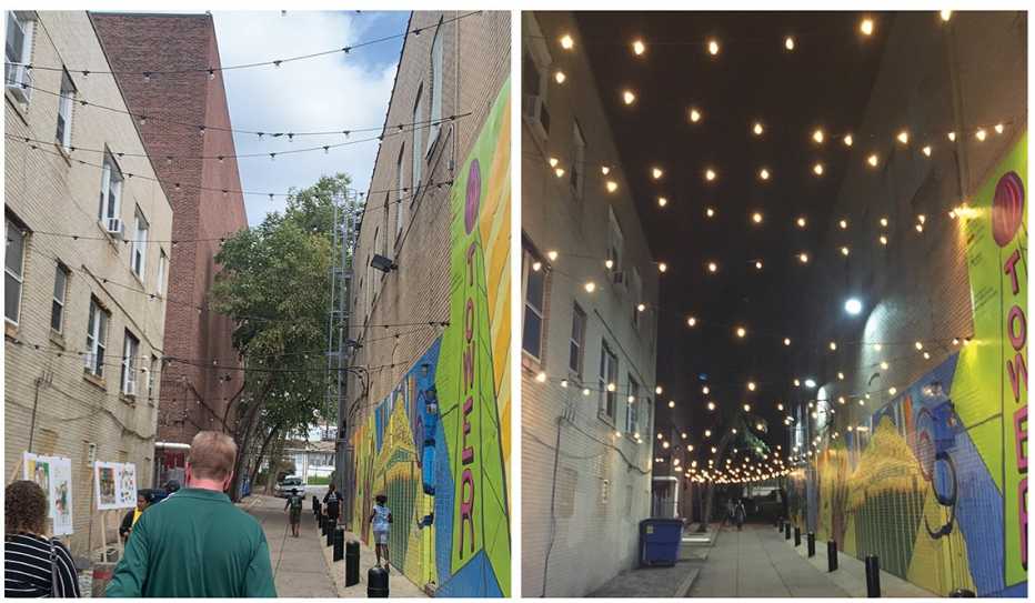Images of Revitalized Alley in Upper Darby Pennsylvania