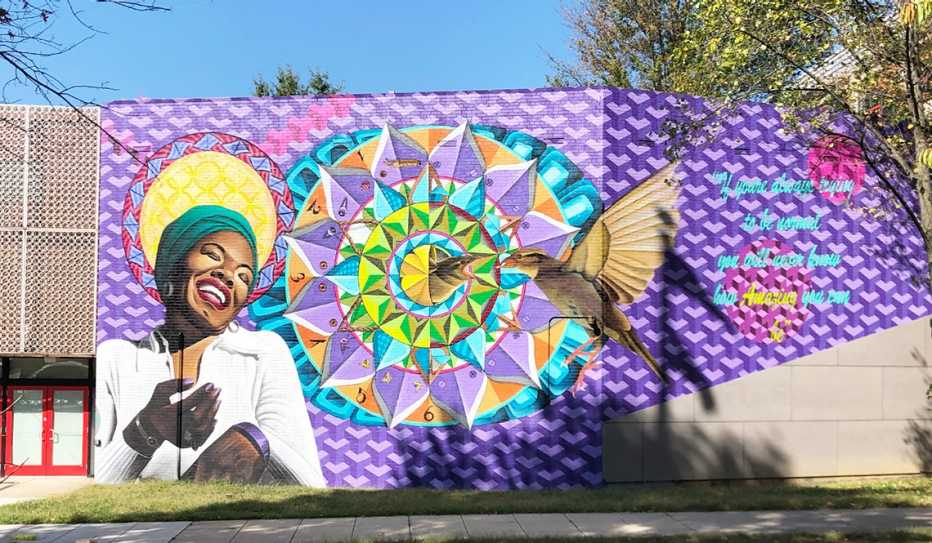 Mural of Maya Angelou