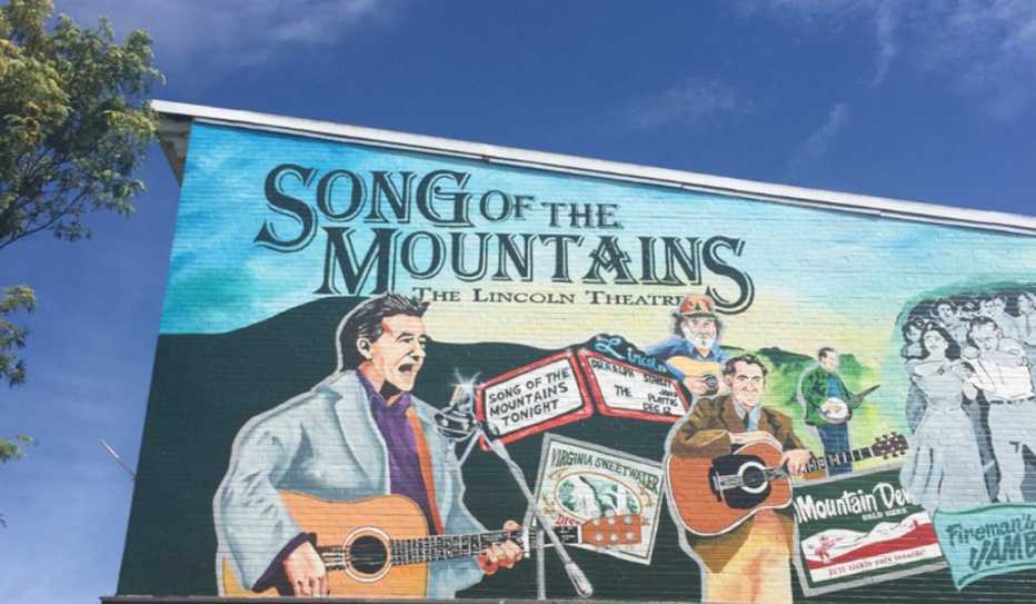 Song of the Mountains Mural in Marion Virginia