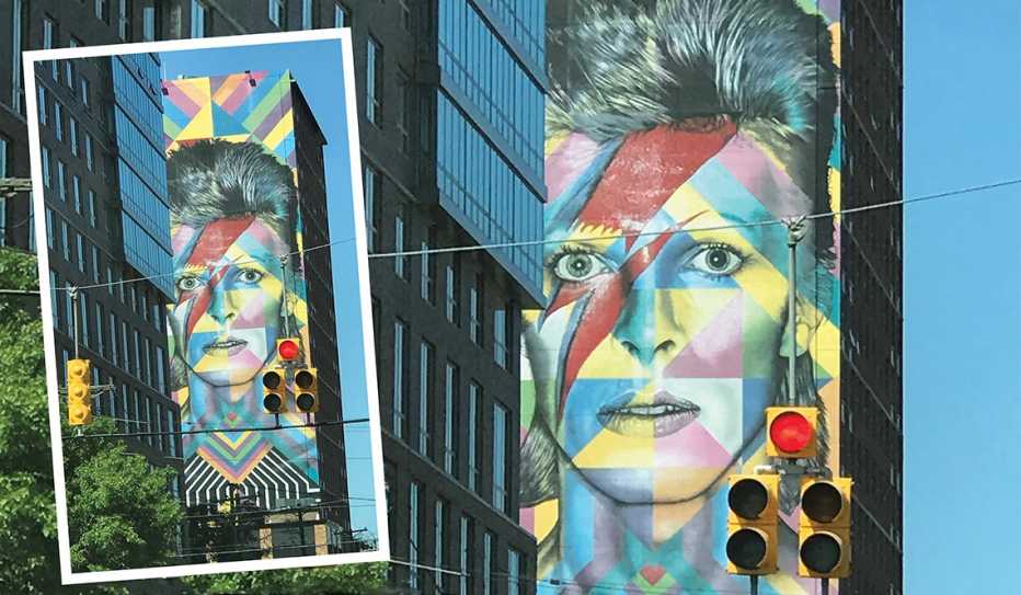 Mural of David Bowie, Jersey City, New Jersey