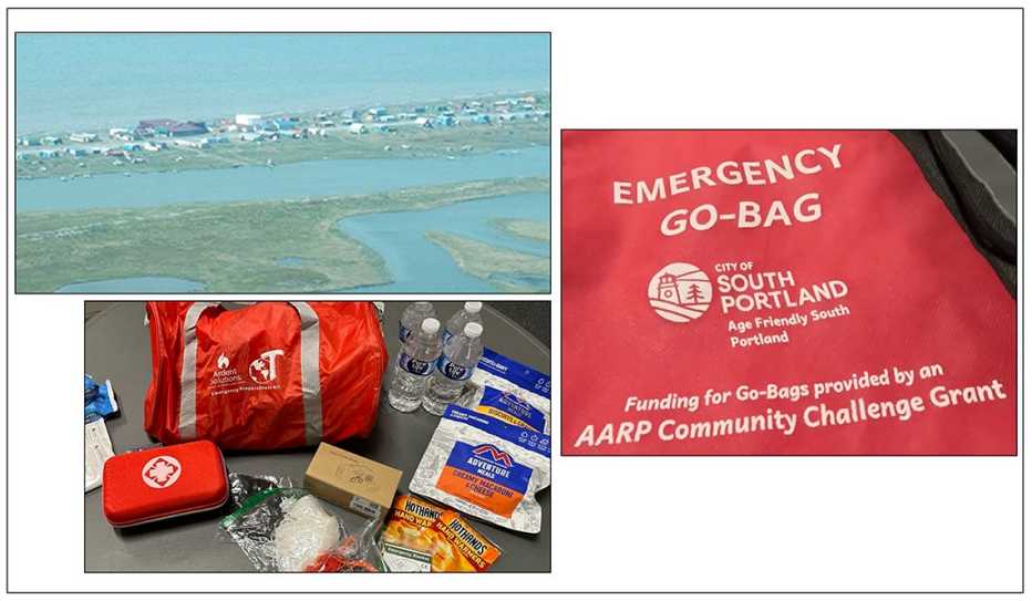 Image collage of pursuits and solutions from Maine, New York and Alaska 