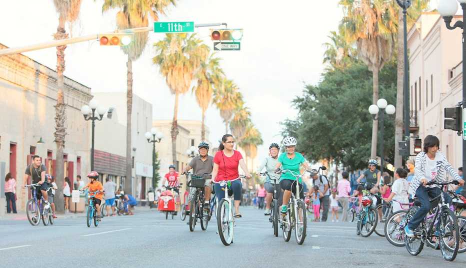 People Ride Their Bikes Take Over The City Streets, Cyclobia, AARP Livable Communities, Making Streets Safer And Sociable