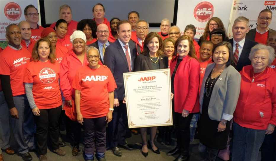 AARP New York and the Office of the New York State Governor celebrate New York joining the AARP Network of Age-Friendly Communities