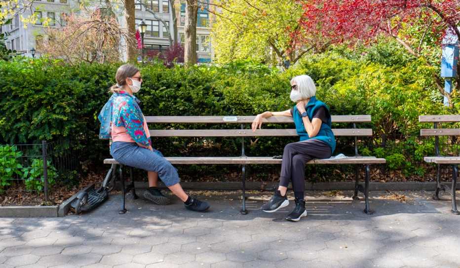 Social distancing in New York City