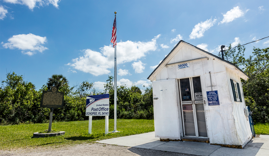 Post Office in the Florida Everglades