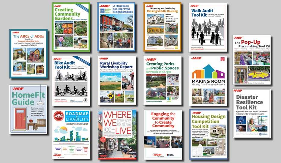 Covers of 16 publications from AARP Livable Communities