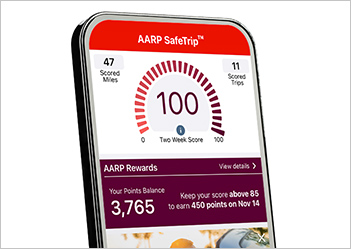 Safe Trip app rewards points
