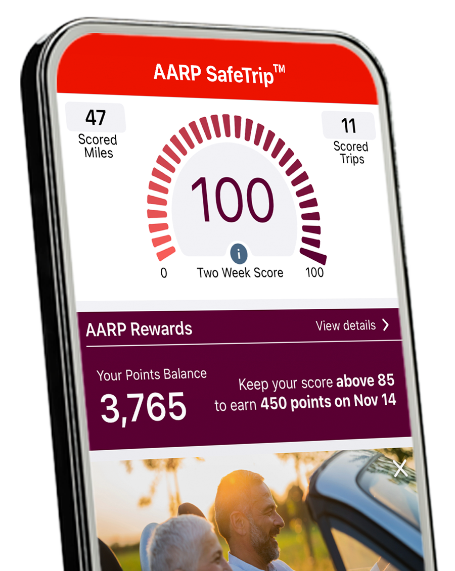 AARP SafeTrip Rewards screenshot