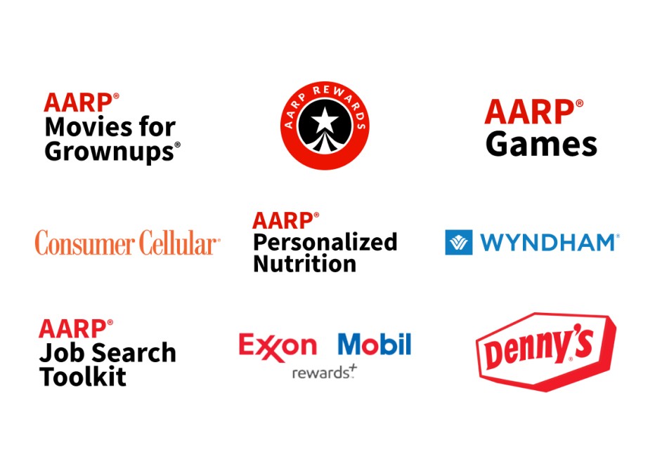 logos of popular benefits and programs for membership
