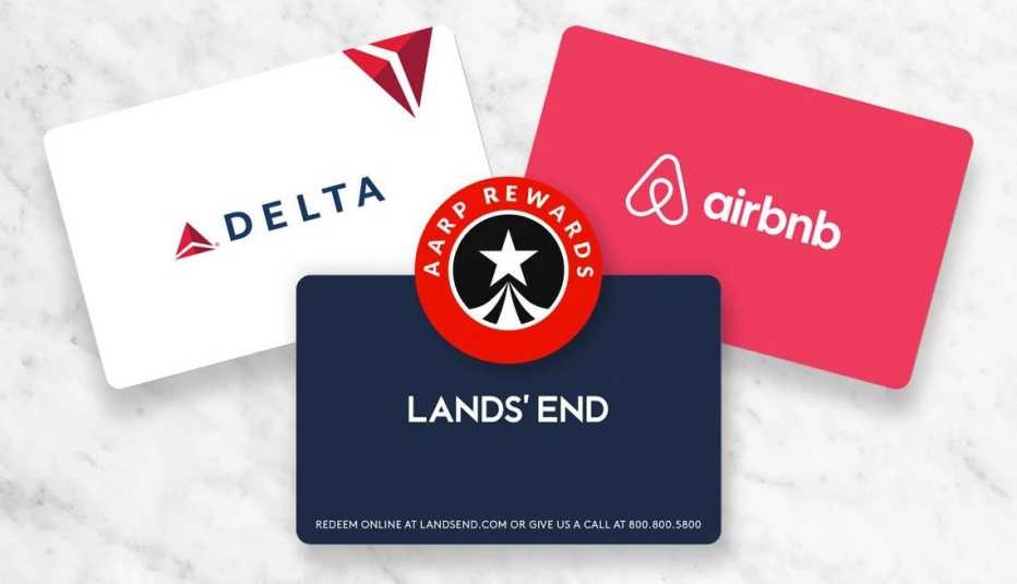Members only gift cards from AARP Rewards